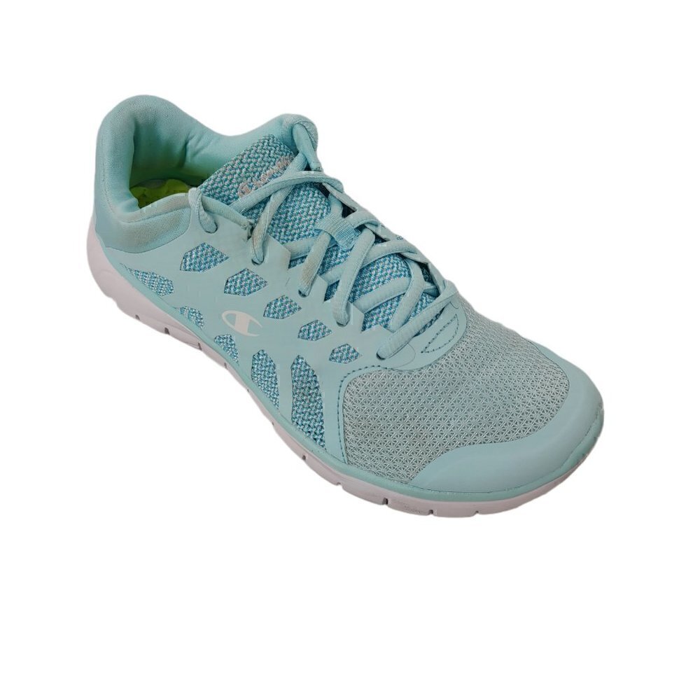 CHAMPION Blue & White Microfiber Mesh  Sneakers